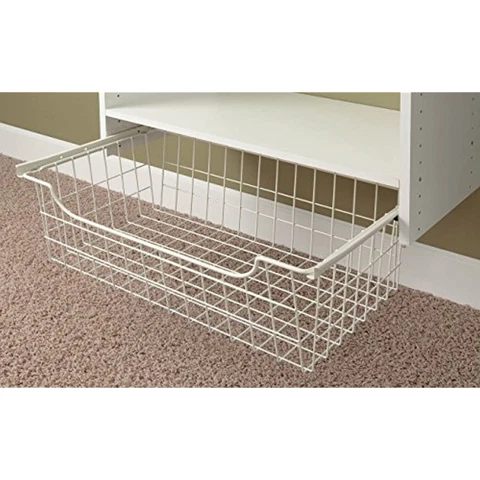 Wire Basket, White, 8 Inch Cover