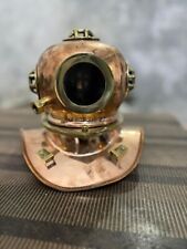 Miniature Diving Helmet Brass Copper Display Mini Diver SUBMARINER