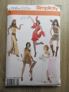 Simplicity Sewing Pattern 1770 Costumes * Size US 8 - 16 * Dress + Accessories - Picture 1 of 2