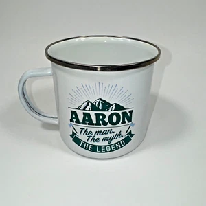 Metal Coffee Cup Mug H&H Camping Aaron Hot Tea Beverage Outdoor Enamel 12oz - Picture 1 of 9