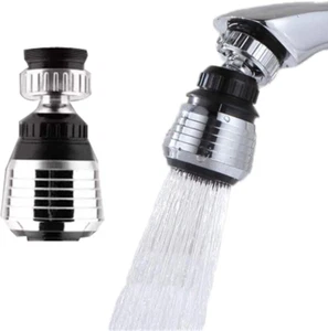Confezione 2 Rubinetti Filtro Aeratore Spruzzatore, Lavello 360 Girevole Rubinetto Acqua Diffusore Risparmio - Foto 1 di 12