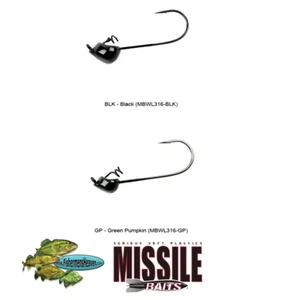 Missile Baits Warlock Shaky Jig Head 3/16oz (MBWL316) Black or Green Pumpkin - Bild 1 von 5