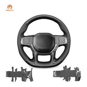 Carbon Fiber PU Leather Steering Wheel Cover for Dodge Ram 1500 TRX 2021-2024 - Picture 1 of 10