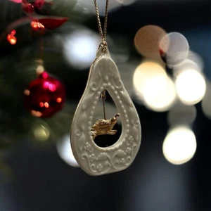 Vintage Lenox Partridge In Pear Tree Hanging 12 Days of Christmas Tree Ornament - Picture 1 of 11