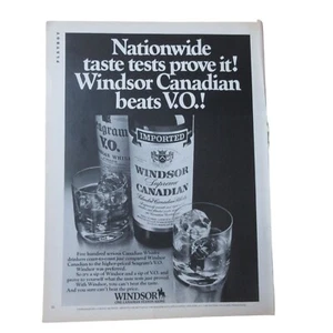 Whisky canadiense Windsor 1982 - Anuncio impreso vintage - Imagen 1 de 3