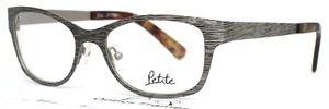 JF REY PM004 0010 Satin Black/Silver Womens Rectangle Eyeglasses 49-17-132 B:35 - Picture 1 of 13