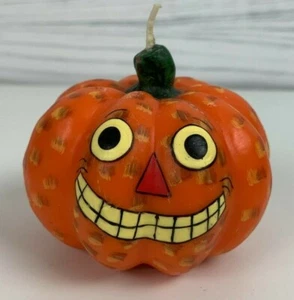 At Home America Halloween Jack-o-Lantern Vela Calabaza Primitiva 3" NUEVO Retirado - Imagen 1 de 4