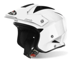 Airoh TRR S Trials Helmet White Open Face Motorcycle - Picture 1 of 7