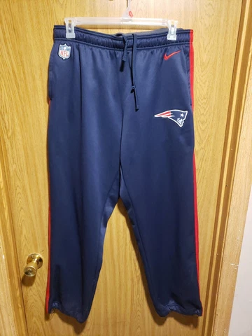 Nike On Field Therma-Fit Sweat Pants New England Patriots Sz XL Navy Blue Cover