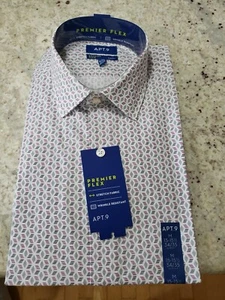 Men's Apt. 9 Regular-Fit Premier Flex Stretch Dress Shirt $45 Sz15-15.5 34/35 - Picture 1 of 5