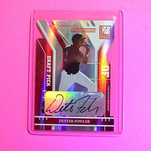 2004 Elite Extra, Status Red Autograph, Dexter Fowler RC Sp #d/50 Auto Autograph - Picture 1 of 1