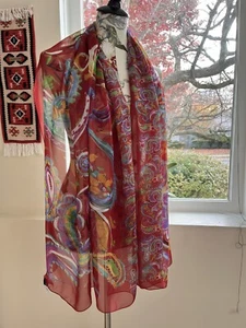 Uno Alla Volta Silk Scarf Italy - Picture 1 of 3