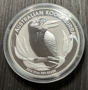 2012 10 Oz Australian Kookaburra .999 Silver Beautiful Coin