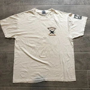 Vintage Cal Poly Mustang College White Tee T-Shirt Adult Size L - Single Stitch - Picture 1 of 11