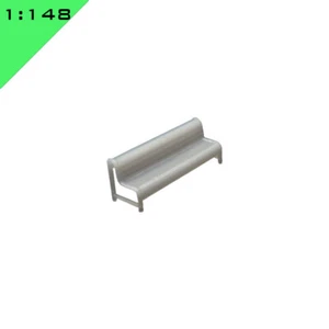 5x 3D printed METAL PLATFORM BENCH 1:148, N scale Model Miniature Layout Scenery - Picture 1 of 5