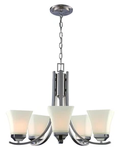 Trans Globe Lighting TG70645 BN Transitional Five Chandelier - Picture 1 of 1