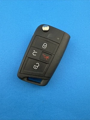 USED OEM VOLKSWAGEN VW FLIP KEY ENTRY REMOTE FOB FS125C5 - TESTED - Image 1 of 4