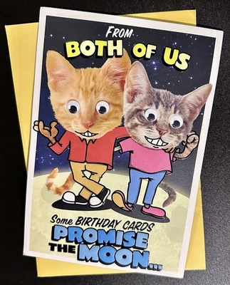 ~ HAPPY BIRTHDAY FROM US  GREETING CARD ~  ADULT HUMOR/FUN/ POP UP  “BUTTS” - Image 1 of 3