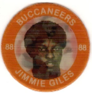 1983 7-Eleven Slurpee Super Star Sports Coin #12 Jimmie Giles NFL Collectible - Picture 1 of 2