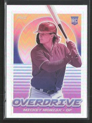 2021 Panini Chronicles #10 Mickey Moniak Overdrive Holo Phillies (U) - Image 1 of 2