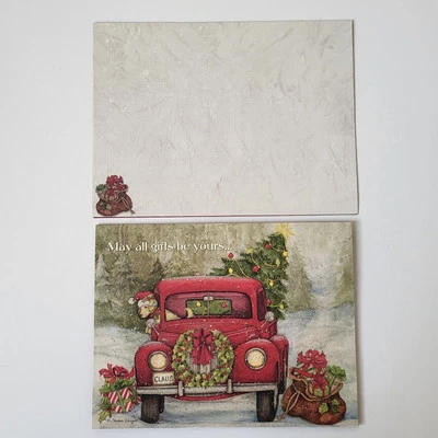 Lang Companies Christmas Cards Box 2015 Santa's Truck 12 Cards 13 Envelopes NOS - Image 1 of 4