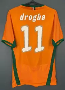 DROGBA COTE D'IVOIRE 2008/2009 IVORY COAST SOCCER FOOTBALL SHIRT JERSEY SIZE S - Picture 1 of 13