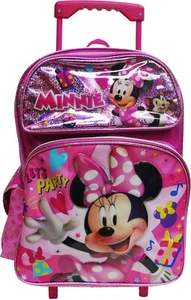 Disney Minnie Mouse 16 pulgadas Grande Mochila Escolar Rodante Niña Bolso para Libros - Imagen 1 de 3