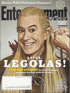 Stephen Colbert Legolas Entertainment Weekly Dec 2014 Hobbit Paul Thomas Anderso - Picture 1 of 1