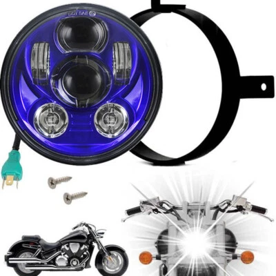 Eagle Lights Honda VTX 1300 1800 Blue Projection LED Headlight - Plug and Play  - Image 1 of 4