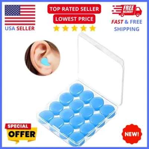 Noise Cancelling Earplugs: 8 Pairs, Silicone, Waterproof, Reusable, for Sleeping - Picture 1 of 7