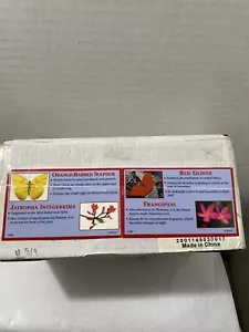 2 Danbury Como Nuevo Danbury Flor Adorno Flor Mariposa Nuevo Naranja-Barrado Azufre Rojo - Imagen 1 de 12