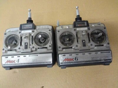 JR  AEROBATIC MAX4&6 RADIO REMOTE 6 CHANNEL MULTI CONTROL & Receiver UNTESTED #h - Image 1 of 4
