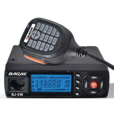 BaoJie BJ-218 25W VHF UHF 136-174 400-470MHz Ham Radio Mobile Car Walkie Talkie - Image 1 of 4