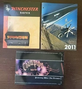 Lot 3 Security Gun Safes Catalog BROWNING-Winchester-Champion 2009, 2011 - Bild 1 von 4