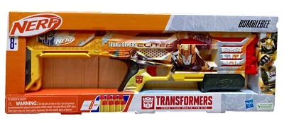 Nerf Transformers Bumblebee Soft Dart Blaster con 8 Dardos Blandos NUEVO 8+ Foto 1 de 4