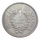 1851 American Indian LIBERTY 1 Dollar Hobo Nickel Coin Collectible R1
