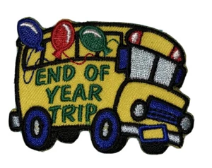 GIRL SCOUTS*END OF THE YEAR TRIP*Event Day Fun Patches/Badge*SCHOOL BUS*Balloons - Picture 1 of 2