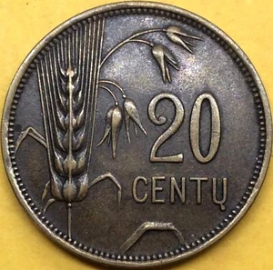 Lithuania 1925 20 centu - Picture 1 of 7