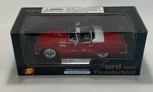 1955 Ford Thunderbird 1:24 Scale Red Convertible Superior Collectibles Die Cast  - Picture 1 of 3