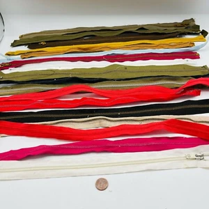18 Vintage Zippers Talon Waldes General Multi Colors Sewing Dresses Tops Pants - Picture 1 of 9