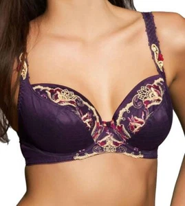 Fauve Aurelia FV0192 Underwired Balcony Plunge Bra Violet 30D - Picture 1 of 1