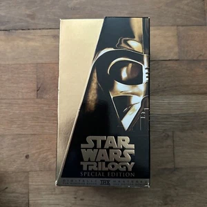 Star Wars Trilogy 1997 Special Edition THX 3 VHS Video Gold Boxed Set - Picture 1 of 6