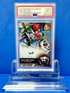 Won-Bin Cho #77/150 ! PSA 9 ! AUTO PSA 10 ! 2023 Bowman Platinum ! ⚾️ - Picture 1 of 3