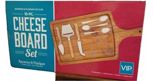 CHEESE BOARD SET Raymour & Flanigan VIP NIB Charcuterie Cutting Board - Picture 1 of 1