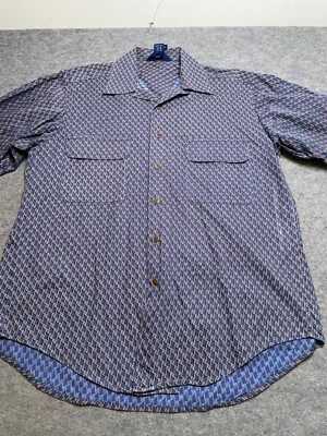 Vintage Ruff Hewn Abstract print button down short sleeve shirt Mens size M - Image 1 of 4