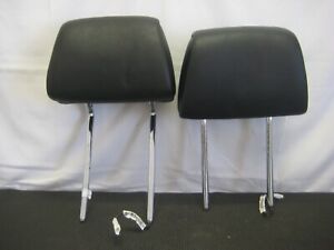 2009-2012 BMW M3 335I OEM FRONT SEAT HEADRESTS HEAD REST POWERED LEATHER BLACK