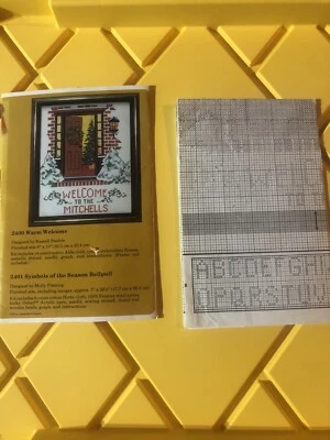 Creative Circle #2400  Warm Welcome  Cross Stitch Patten Only Christmas Home - Image 1 of 3