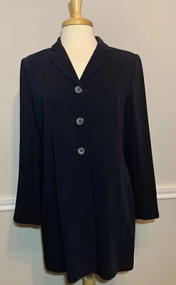CHAQUETA NEGRA PETITE COLECCIÓN LIZ CLAIBORNE forrada BLAZER TALLA 8 forrada ropa profesional Foto 1 de 4