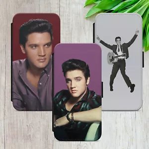ELVIS PRESLEY FLIP CASE FOR IPHONE SAMSUNG GOOGLE RETRO GIFT WALLET PHONE COVER - Picture 1 of 36