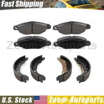 Pastillas de freno delanteras traseras cerámicas + zapatas de freno para Renault Kangoo Express 2004-2018 Foto 1 de 4